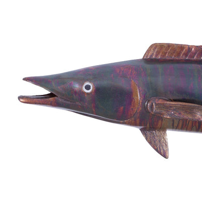 Wahoo Fish Wall Sculpture-Phillips Collection-PHIL-PH100655-Wall ArtCopper Patina-3-France and Son