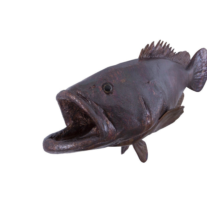 Estuary Cod Fish Wall Sculpture-Phillips Collection-PHIL-PH64541-Wall ArtSilver Leaf-6-France and Son