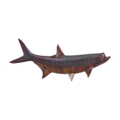 Tarpon Fish Wall Sculpture-Phillips Collection-PHIL-PH100657-Wall ArtCopper Patina-2-France and Son