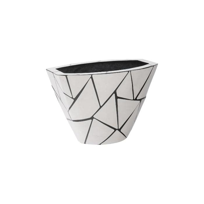 Triangle Crazy Cut Planter-Phillips Collection-PHIL-PH100870-DecorSmall-1-France and Son