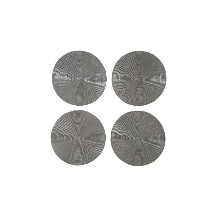 Ripple Wall Disk - Set of 4-Phillips Collection-PHIL-PH102838-Wall ArtPolished Aluminum-4-France and Son