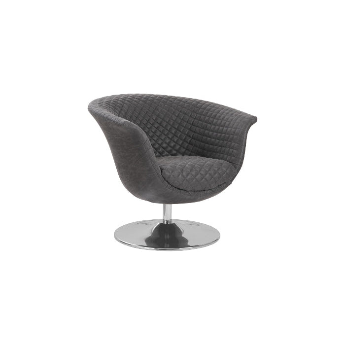 Autumn Swivel Chair-Phillips Collection-PHIL-PH103736-Lounge ChairsDark Gray-1-France and Son