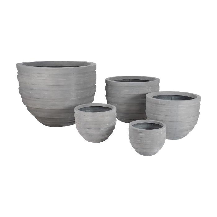 June Planter, Raw Grey-Phillips Collection-PHIL-PH105215-Outdoor PlantersExtra Small-2-France and Son