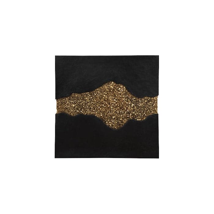 Geode Texture Panel Black and Gold-Phillips Collection-PHIL-PH105375-Wall Decor-1-France and Son