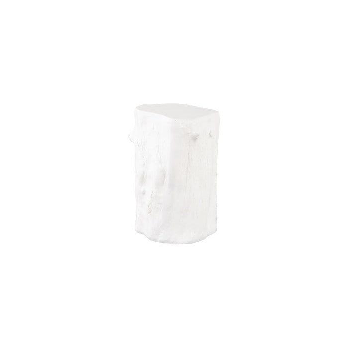 Log Stool - Gel Coat White-Phillips Collection-PHIL-PH105531-Stools & OttomansSmall-1-France and Son