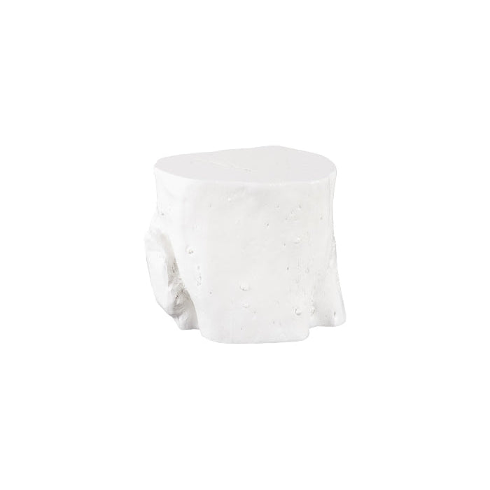 Log Stool - Gel Coat White-Phillips Collection-PHIL-PH105532-Stools & OttomansLarge-4-France and Son