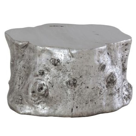 Log Coffee Table Silver Leaf-Phillips Collection-PHIL-PH56283-Coffee Tables-1-France and Son