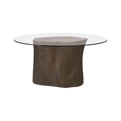 Log Dining Table-Phillips Collection-PHIL-PH57267-Dining TablesBronze-Outdoor-1-France and Son