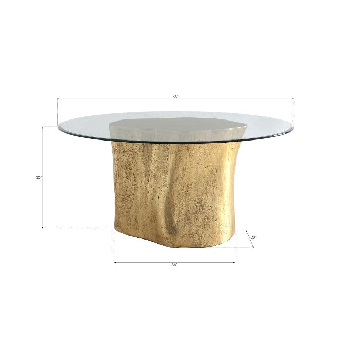 Log Gold Dining Table-Phillips Collection-PHIL-PH57269-Dining Tables-2-France and Son