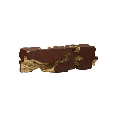 Freeform Gold Wood Bench-Phillips Collection-PHIL-PH62421-Benches-3-France and Son