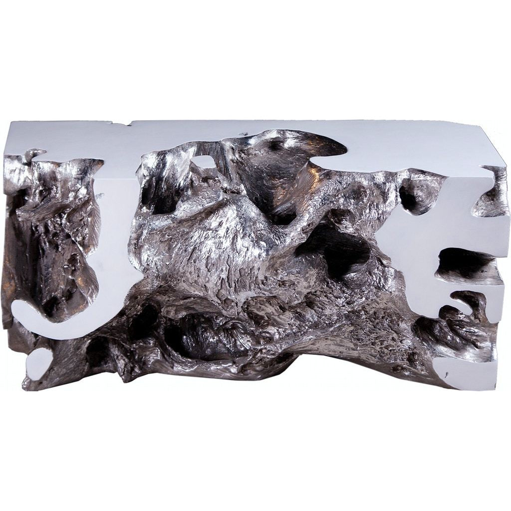 Freeform Bench-Phillips Collection-PHIL-PH63350-BenchesSilver Leaf/White-B-1-France and Son