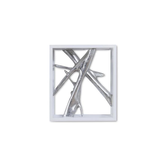 Framed Branches Wall Tile-Phillips Collection-PHIL-PH63690-Wall ArtSilver Leaf-2-France and Son