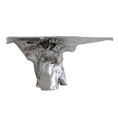 Crown Console, Silver Leaf-Phillips Collection-PHIL-PH64209-Console Tables-1-France and Son