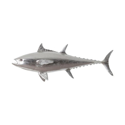 Bluefin Tuna Fish Wall Sculpture-Phillips Collection-PHIL-PH64547-Wall ArtSilver Leaf-1-France and Son