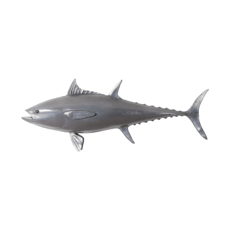 Bluefin Tuna Fish Wall Sculpture-Phillips Collection-PHIL-PH64548-Wall ArtPolished Aluminum-2-France and Son