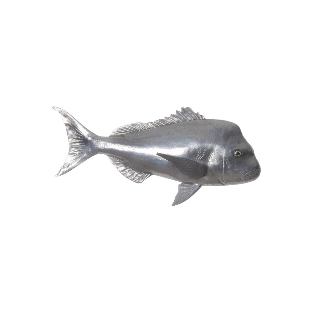 Australian Snapper Fish Wall Sculpture-Phillips Collection-PHIL-PH64556-Wall ArtPolished Aluminum-2-France and Son