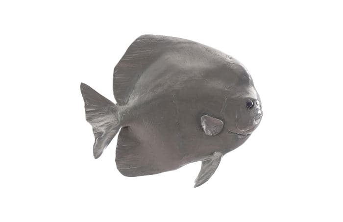 Australian Bat Fish Wall Sculpture-Phillips Collection-PHIL-PH64558-Wall ArtPolished Aluminum-4-France and Son