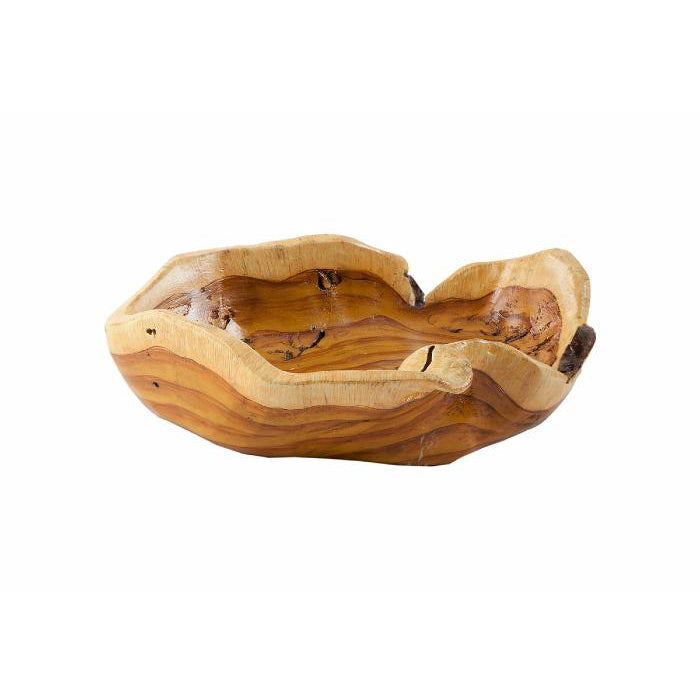 Burled Bowl-Phillips Collection-PHIL-PH66934-DecorII-Light Faux Wood-3-France and Son