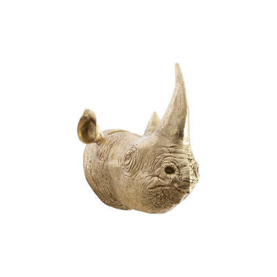 Rhino Wall Art-Phillips Collection-PHIL-PH67514-Wall ArtGold Leaf-1-France and Son