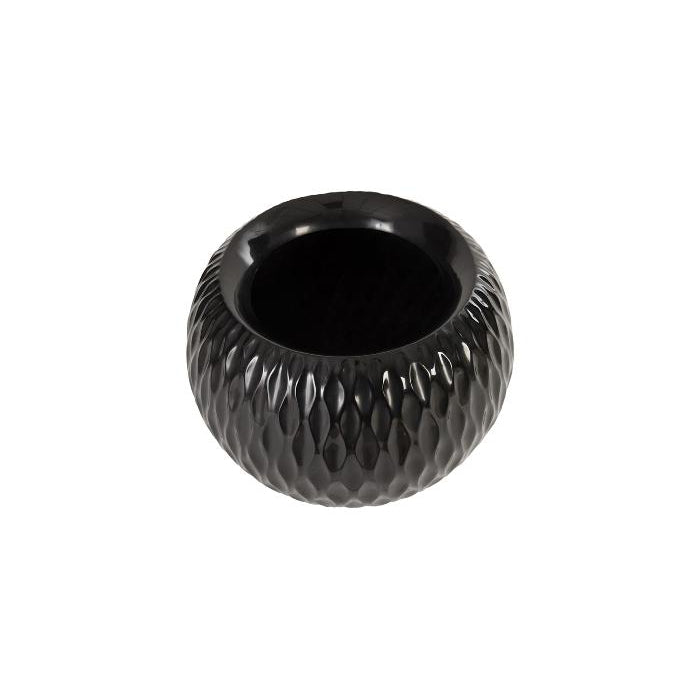 Ripple Planter-Phillips Collection-PHIL-PH67836-DecorGel Coat Black-I-3-France and Son