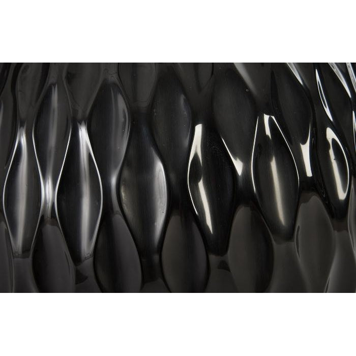 Ripple Planter-Phillips Collection-PHIL-PH67836-DecorGel Coat Black-I-4-France and Son