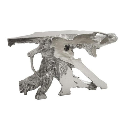 Eli Freeform Console Table, Silver Leaf-Phillips Collection-PHIL-PH67962-Console Tables-1-France and Son