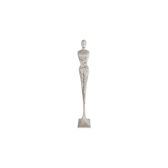 Tall Chiseled Sculpture-Phillips Collection-PHIL-PH76688-DecorFemale-Silver Leaf-2-France and Son