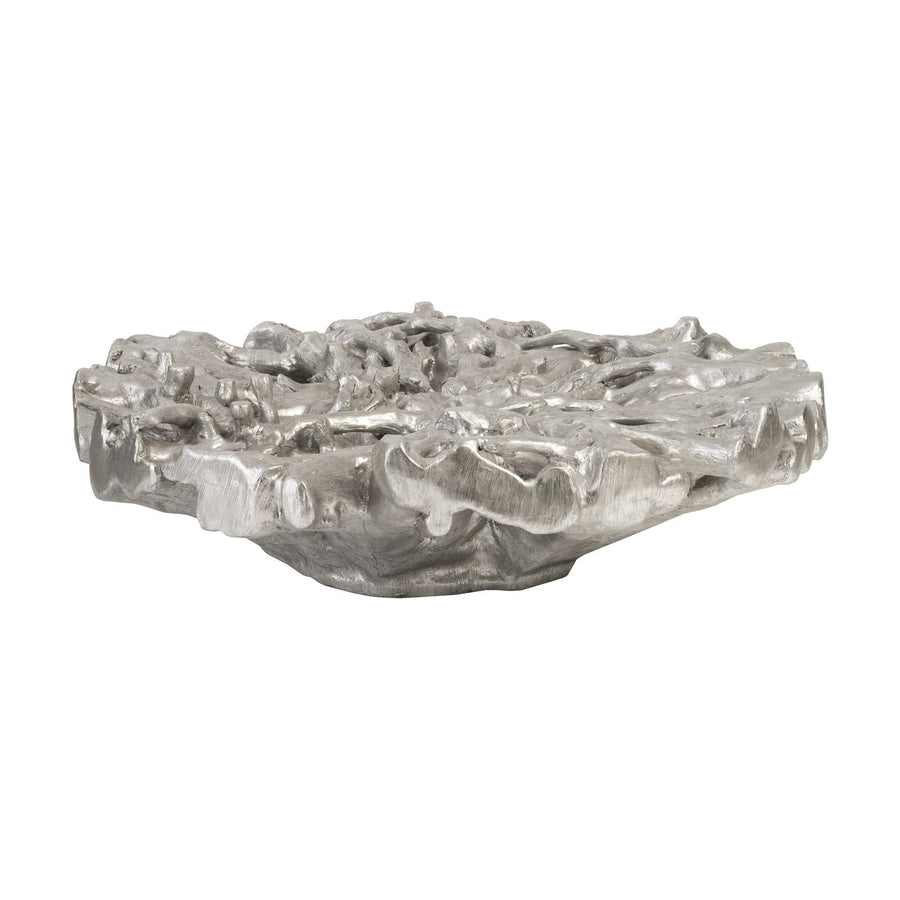 Root Cast Coffee Table Antique Silver Leaf-Phillips Collection-PHIL-PH79106-Coffee Tables-1-France and Son