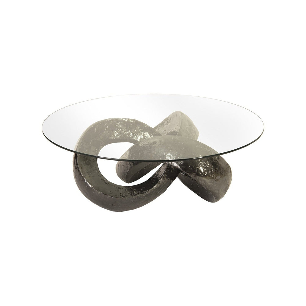 Trifoil Coffee Table-Phillips Collection-PHIL-PH80677-Coffee TablesLiquid Silver-2-France and Son