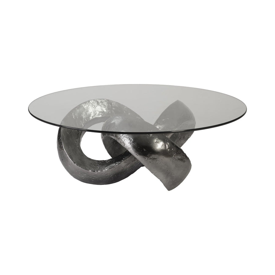 Trifoil Coffee Table-Phillips Collection-PHIL-PH80677-Coffee TablesLiquid Silver-1-France and Son