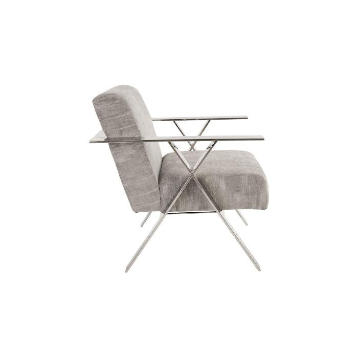 Allure Club Chair - Diva Grey-Phillips Collection-PHIL-PH81456-Lounge Chairs-4-France and Son