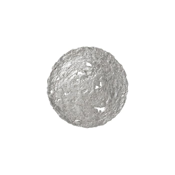 Molten Wall Disc - Silver Leaf-Phillips Collection-PHIL-PH83139-Wall DecorMedium-1-France and Son
