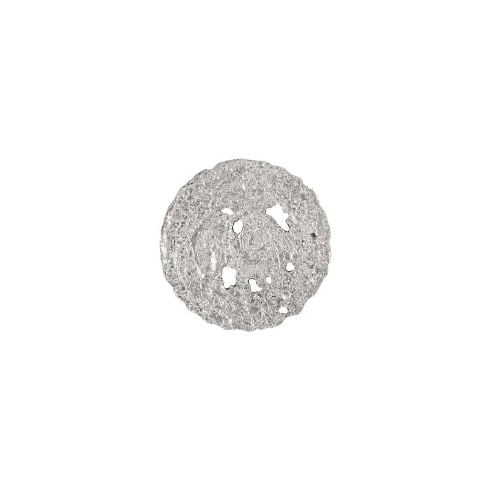 Molten Wall Disc - Silver Leaf-Phillips Collection-PHIL-PH83687-Wall DecorSmall-2-France and Son