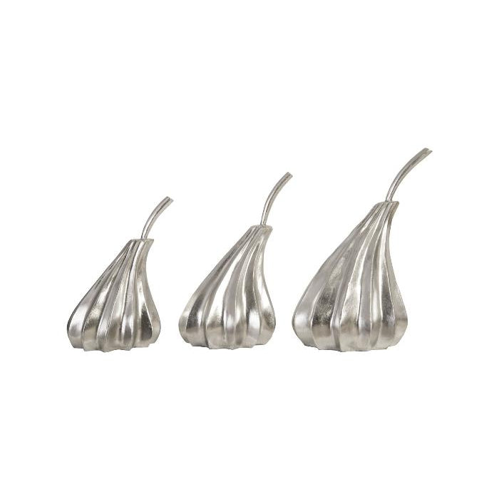 Hand Dipped Pears - Set Of 3-Phillips Collection-PHIL-PH89117-Decorative ObjectsSilver Leaf-1-France and Son