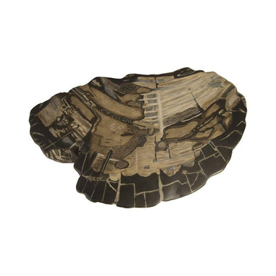 Striated Round Cast Petrified Wood Stool-Phillips Collection-PHIL-PH89727-Stools & Ottomans-2-France and Son