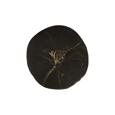 Black Round Cast Petrified Wood Stool-Phillips Collection-PHIL-PH89728-Stools & Ottomans-2-France and Son
