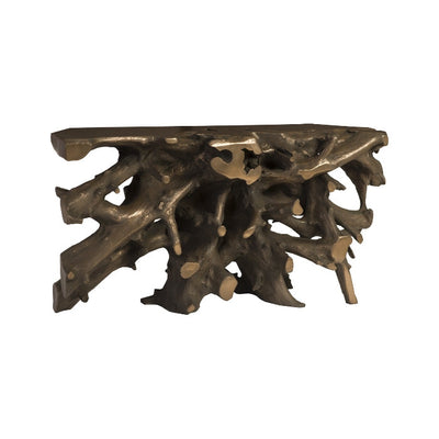 Cast Root Console Table-Phillips Collection-PHIL-PH92550-Console TablesBronze-2-France and Son