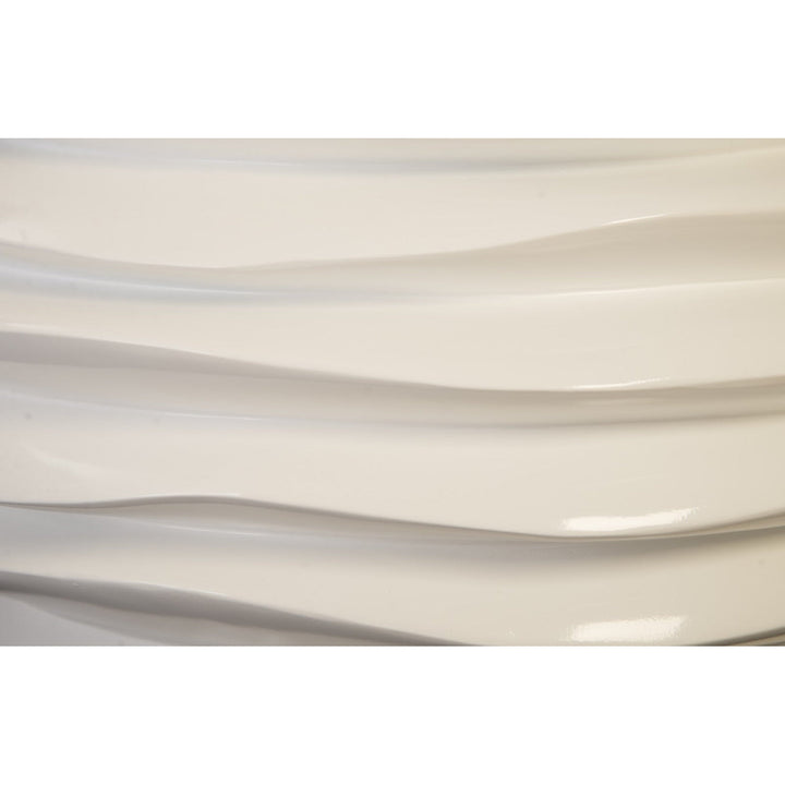 Spiral Small White Planter-Phillips Collection-PHIL-PH94102-Planters-3-France and Son