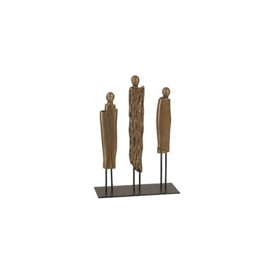 Robed Monk Trio Sculpture-Phillips Collection-PHIL-PH96053-DecorBronze-1-France and Son