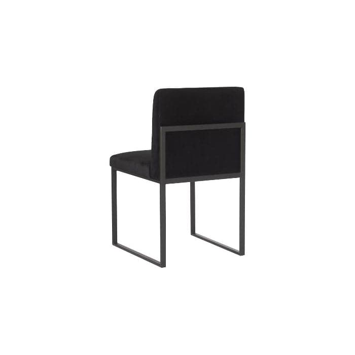 Frozen Dining Chair-Phillips Collection-PHIL-PH99960-Dining ChairsBlack Velvet-Matte Black-2-France and Son