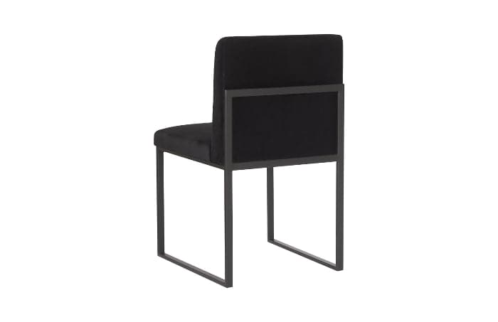 Frozen Dining Chair-Phillips Collection-PHIL-PH99960-Dining ChairsBlack Velvet-Matte Black-25-France and Son