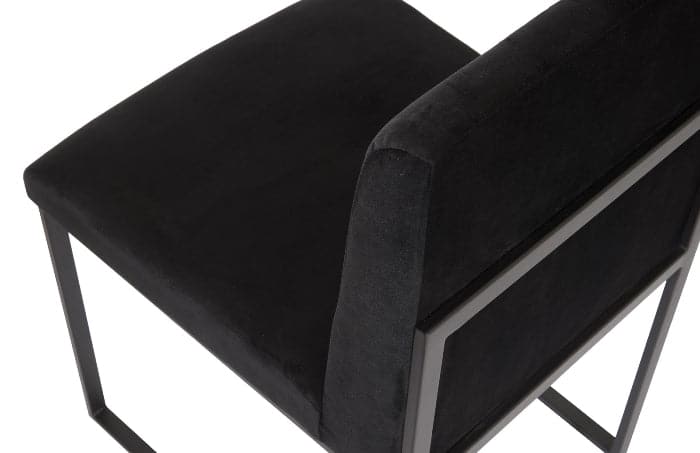 Frozen Dining Chair-Phillips Collection-PHIL-PH99960-Dining ChairsBlack Velvet-Matte Black-26-France and Son