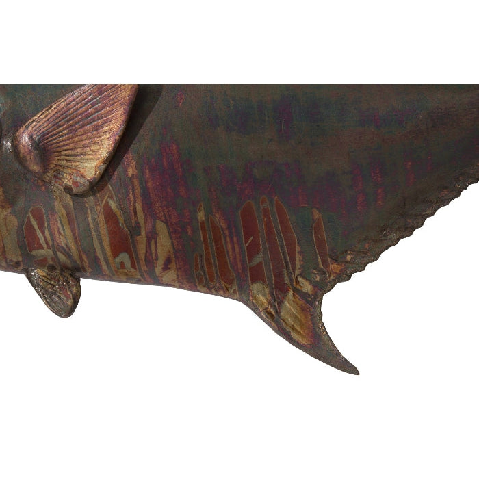 Permit Fish Wall Sculpture-Phillips Collection-PHIL-PH66836-Decorative ObjectsSilver Leaf-4-France and Son