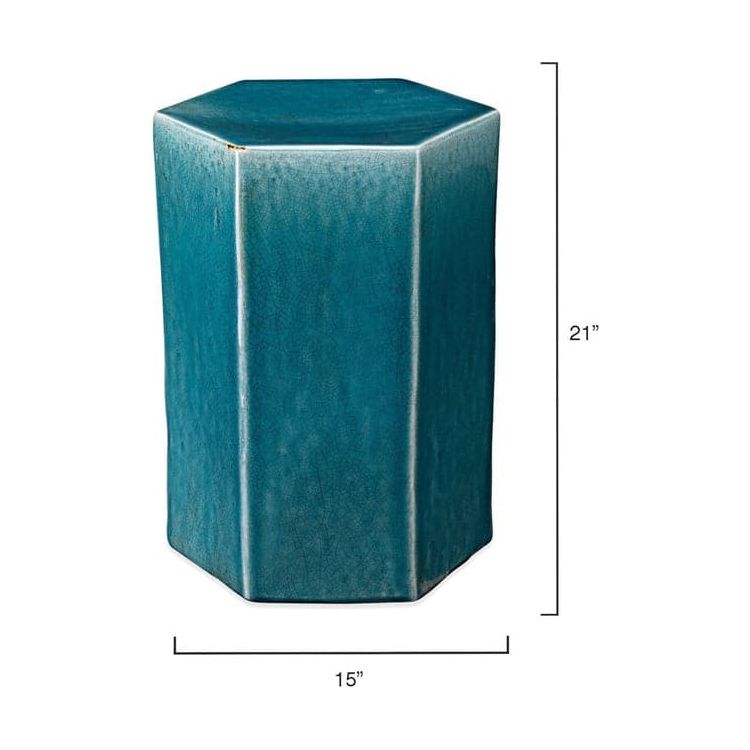 Porto Side Table Large-Jamie Young-JAMIEYO-20PORT-LGAZ-Side TablesBlue-9-France and Son