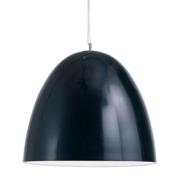Dome Pendant-Nuevo-NUEVO-HGML262-PendantsSmall-matte black steel shade-1-France and Son