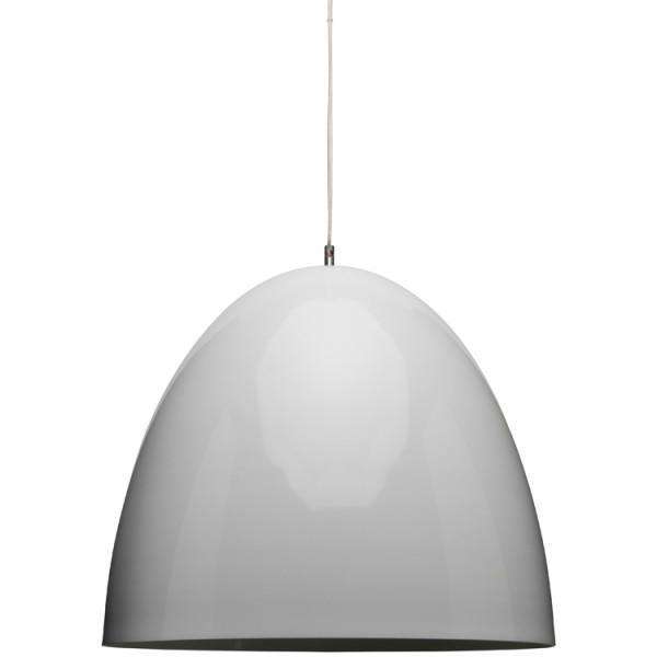 Dome Pendant-Nuevo-NUEVO-HGML263-PendantsSmall-matte white steel shade-3-France and Son