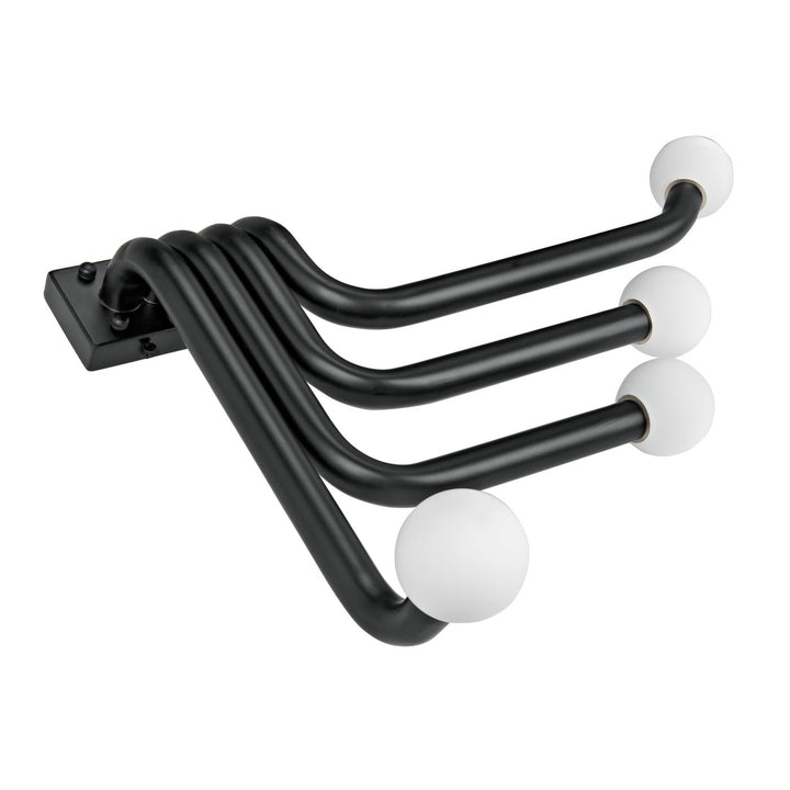Sweeny Sconce - Black Metal-Noir-NOIR-PZ006MTB-Outdoor Wall Sconces-3-France and Son