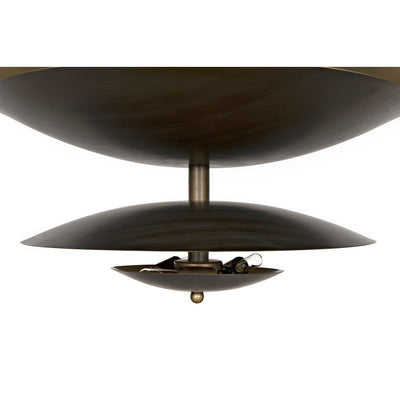 Nora Chandelier - Metal With Aged Brass Finish-Noir-NOIR-PZ010AB-Chandeliers-6-France and Son