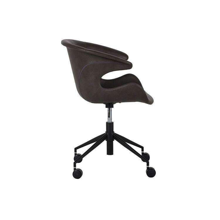 Kash Office Chair-Sunpan-SUNPAN-103840-Task ChairsBrown-4-France and Son