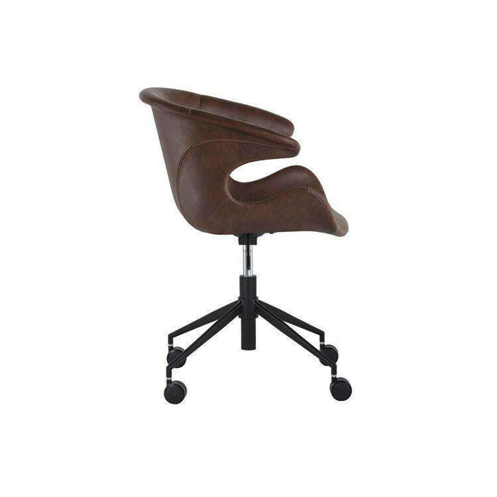 Kash Office Chair-Sunpan-SUNPAN-103840-Task ChairsBrown-8-France and Son